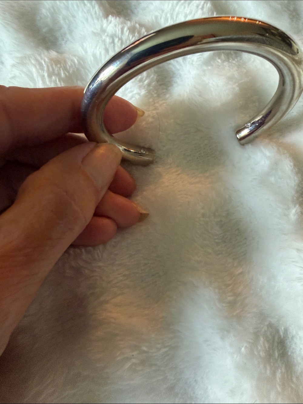 NWT Express Silver Chunky Open Cuff Bracelet - Picture 3 of 4